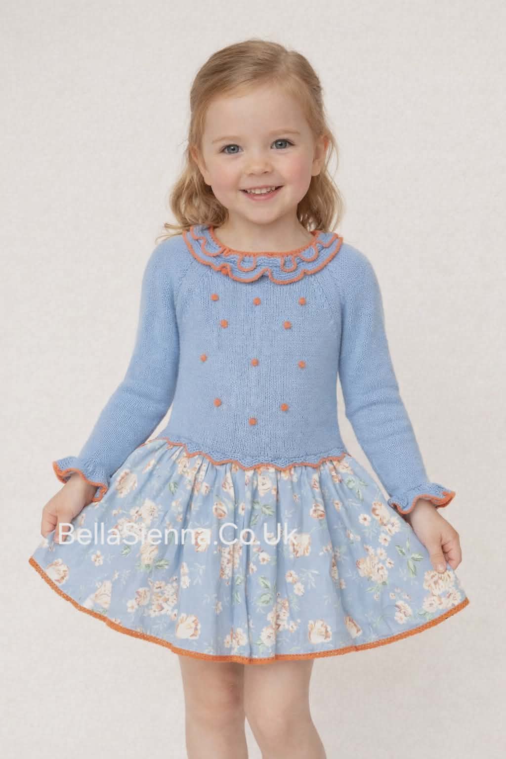 Nini Ropa Infantil Knitted Girls Dress