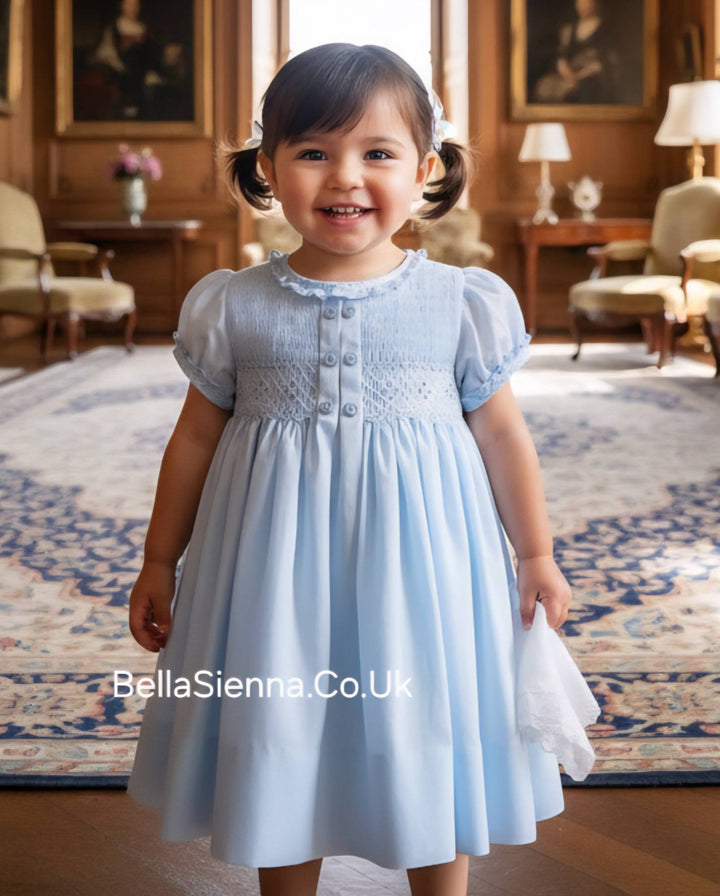 Sarah Louise Baby Girls smocked Summer Dress 011864