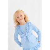 HARRIS KIDS "Faye" Girls Ruffle Bow Tracksuit - Blue