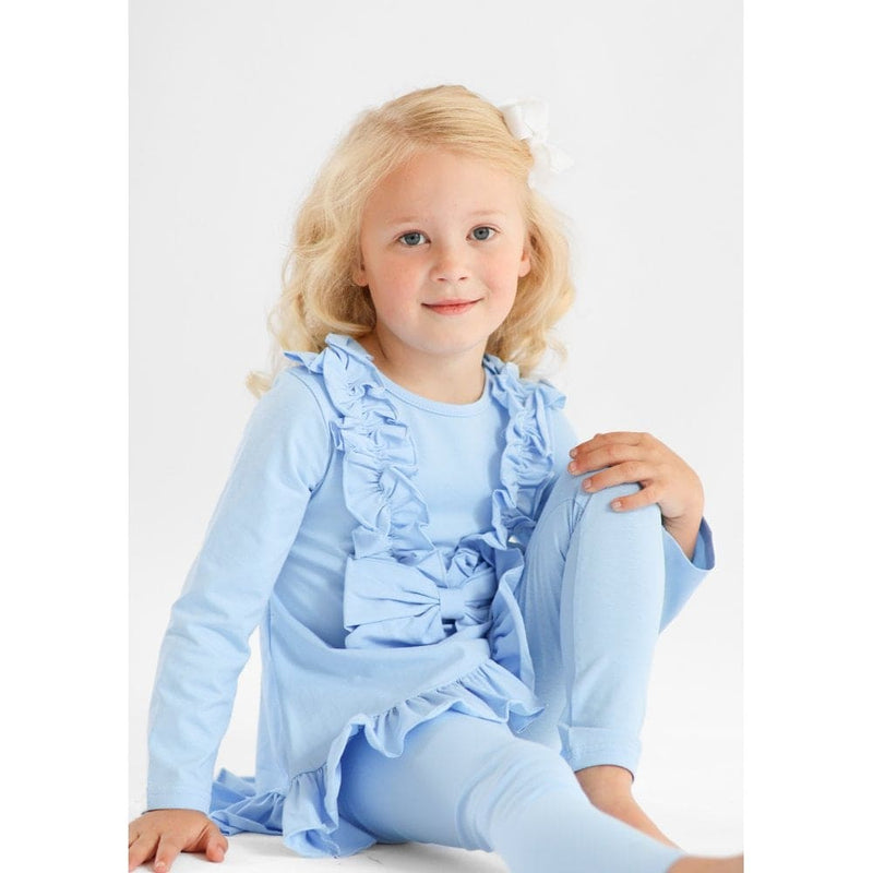 HARRIS KIDS "Faye" Girls Ruffle Bow Tracksuit - Blue