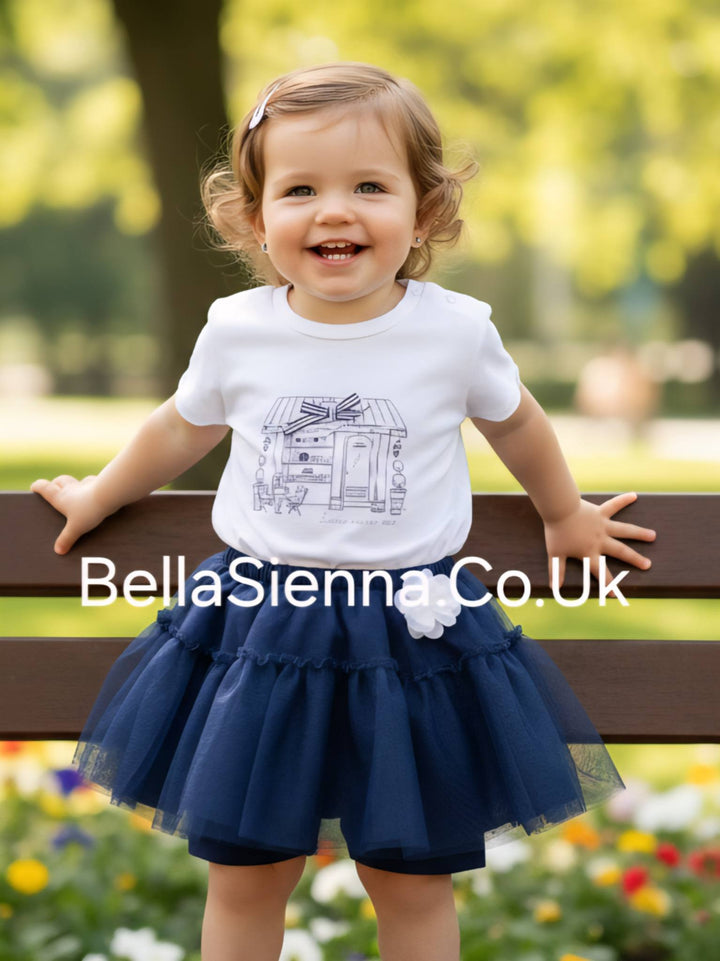 IDO Baby Girls Cute Ruffle Short Set 8020