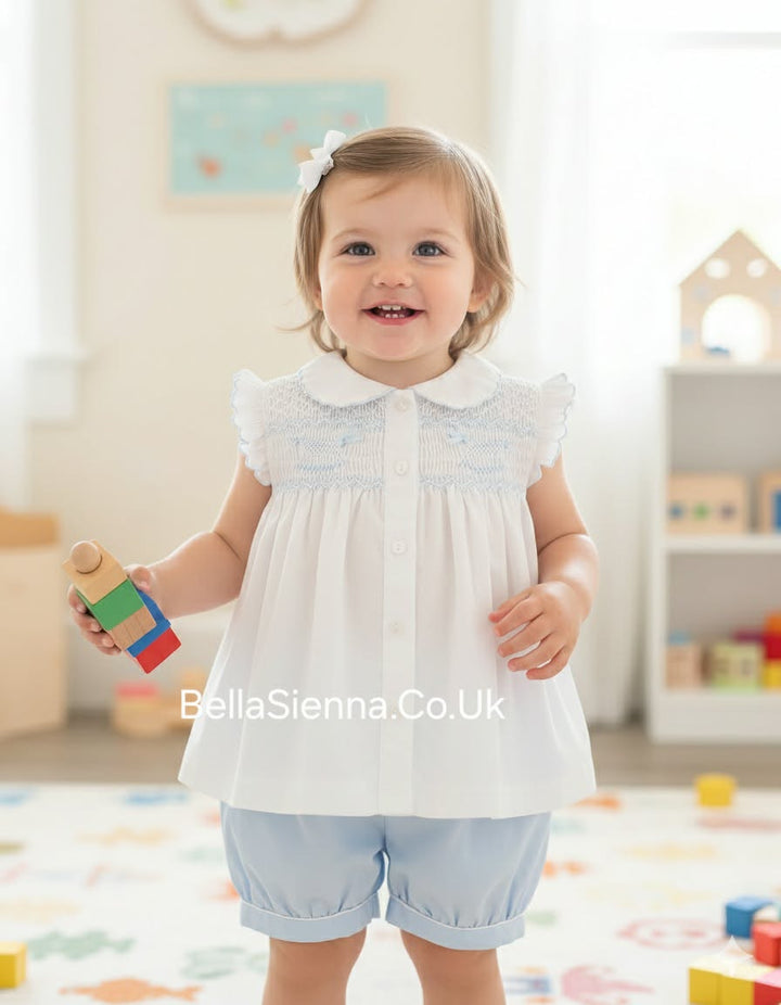 Sarah Louise Baby Girls Smocked Two Piece Outfit 012208-1