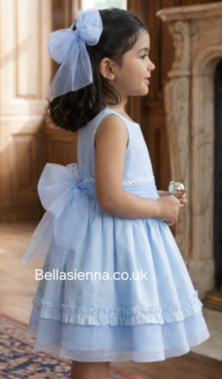 Basmarti Girls Two Tone Blue Tulle Dress - 26172