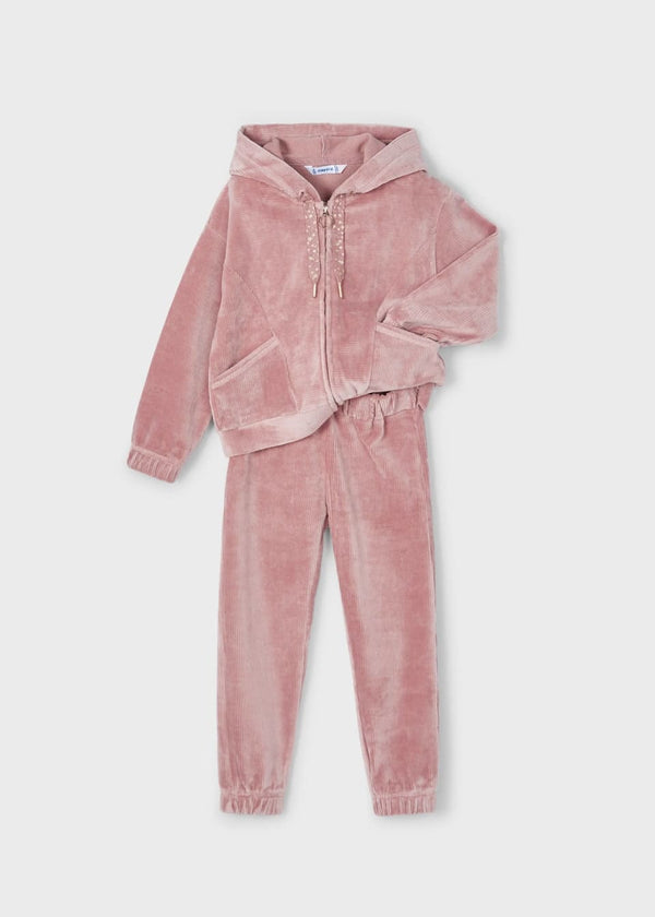 Mayoral Girls 2 Piece Corduroy Tracksuit - Rosy Pink - 4890