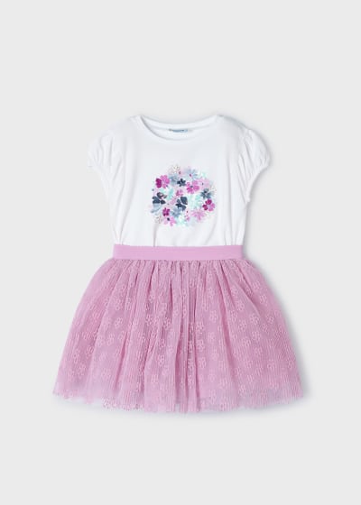 Mayoral Tulle Skirt Set - Mauve Mayoral Tulle Skirt Set - Mauve