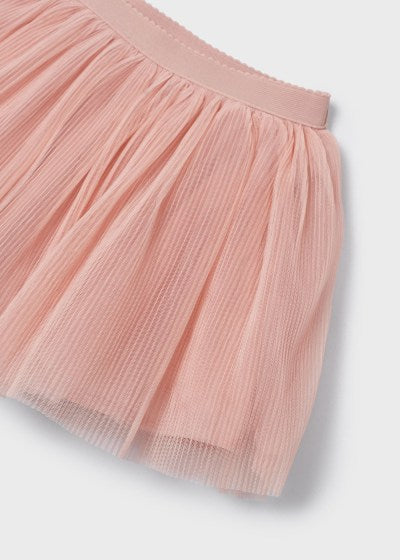 Mayoral Girls Top & Tulle Skirt Set - 3953 - Nude Pink