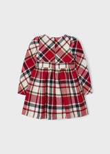 Mayoral Long Sleeved Plaid Dress - 4910 - Red