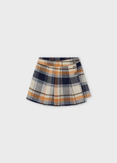 Mayoral Girls Checked Skort & Long Sleeved Top - 4065 & 4909