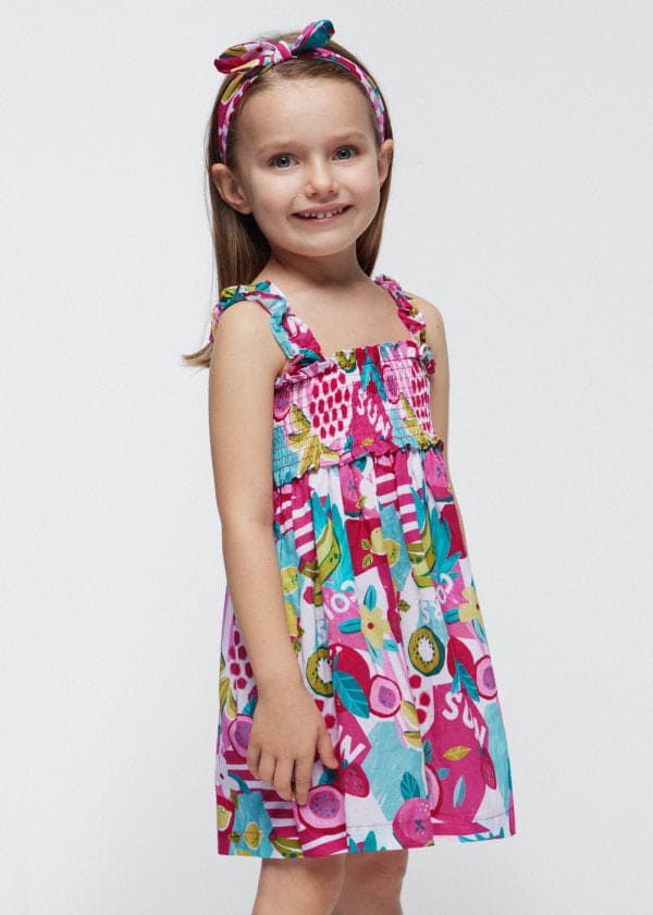 Mayoral Girls Dress & Matching Headband - 3947