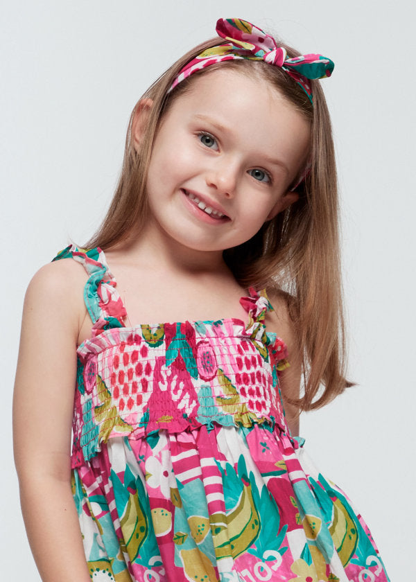 Mayoral Girls Dress & Matching Headband - 3947