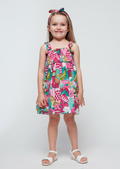 Mayoral Girls Dress & Matching Headband - 3947