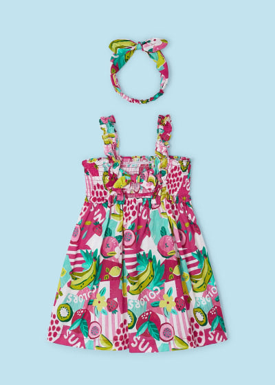 Mayoral Girls Dress & Matching Headband - 3947