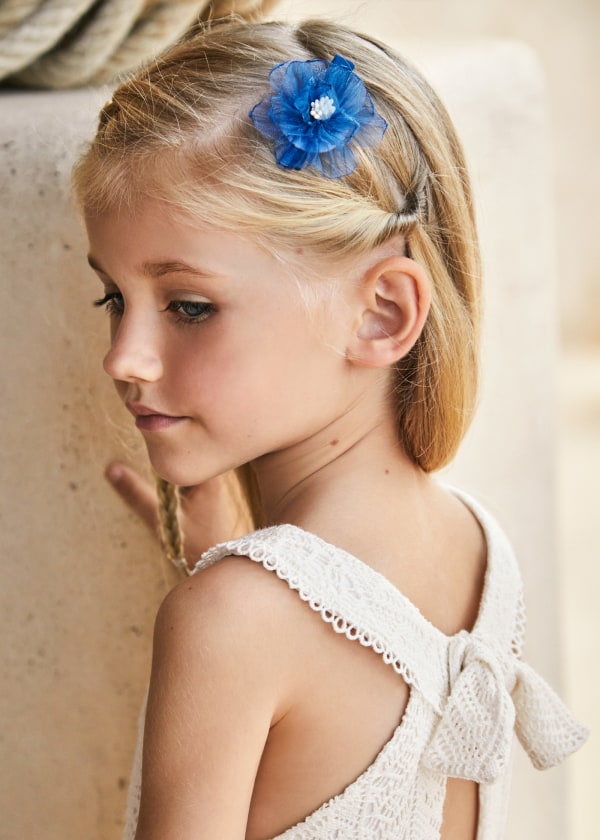 Mayoral Girls Guipure Playsuit - 3862 - Ivory/Cream