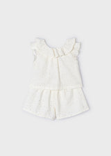 Mayoral Girls Metallic Polka Dot 2 Piece Set - 3258