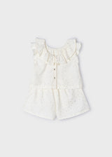 Mayoral Girls Metallic Polka Dot 2 Piece Set - 3258