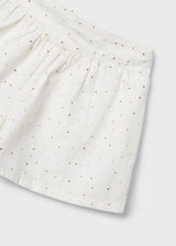 Mayoral Girls Metallic Polka Dot 2 Piece Set - 3258