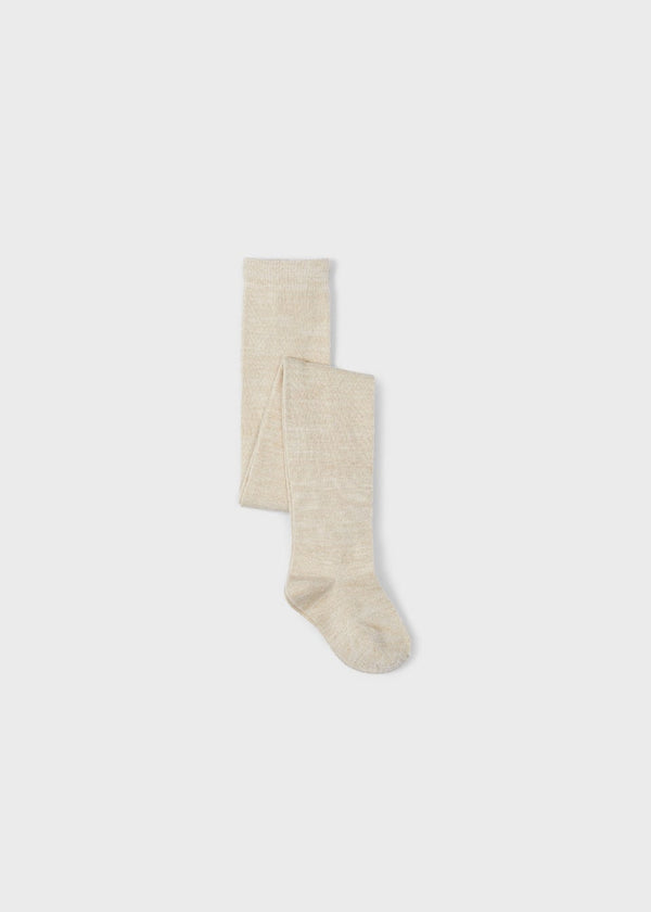 Mayoral Girls Tights- Marzapan - Champage With Gold Fleck - 10799