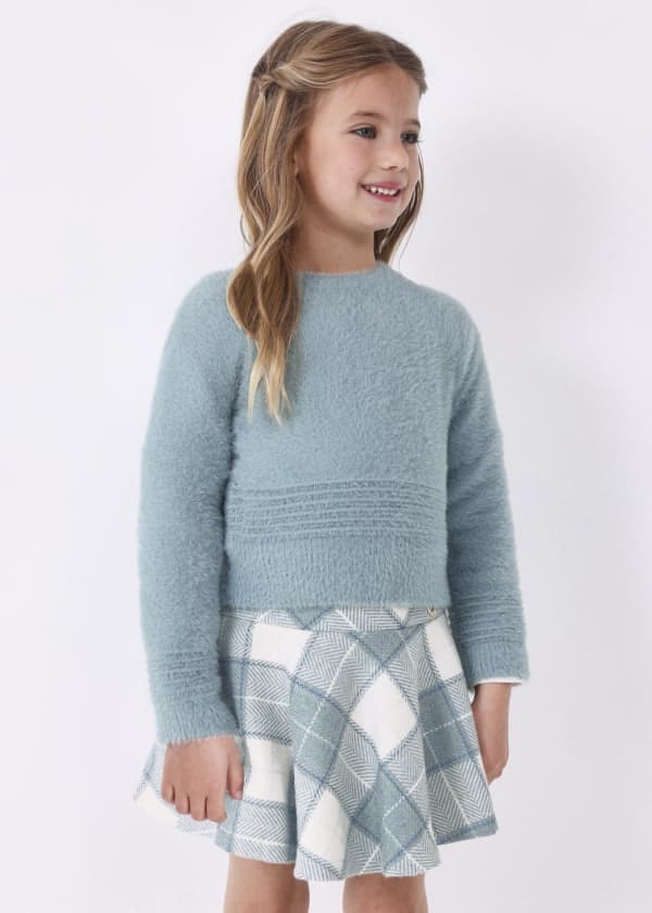 Mayoral Girls 3 Piece Set - Jumper, Top & Skirt - Bluebell - 4305 4902 131