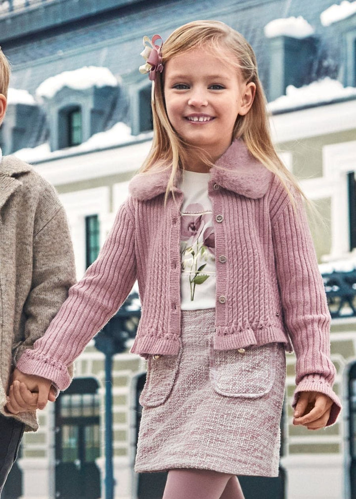 Mayoral Girls Tweed Skort & Long Sleeved Top - 4066 & 4908
