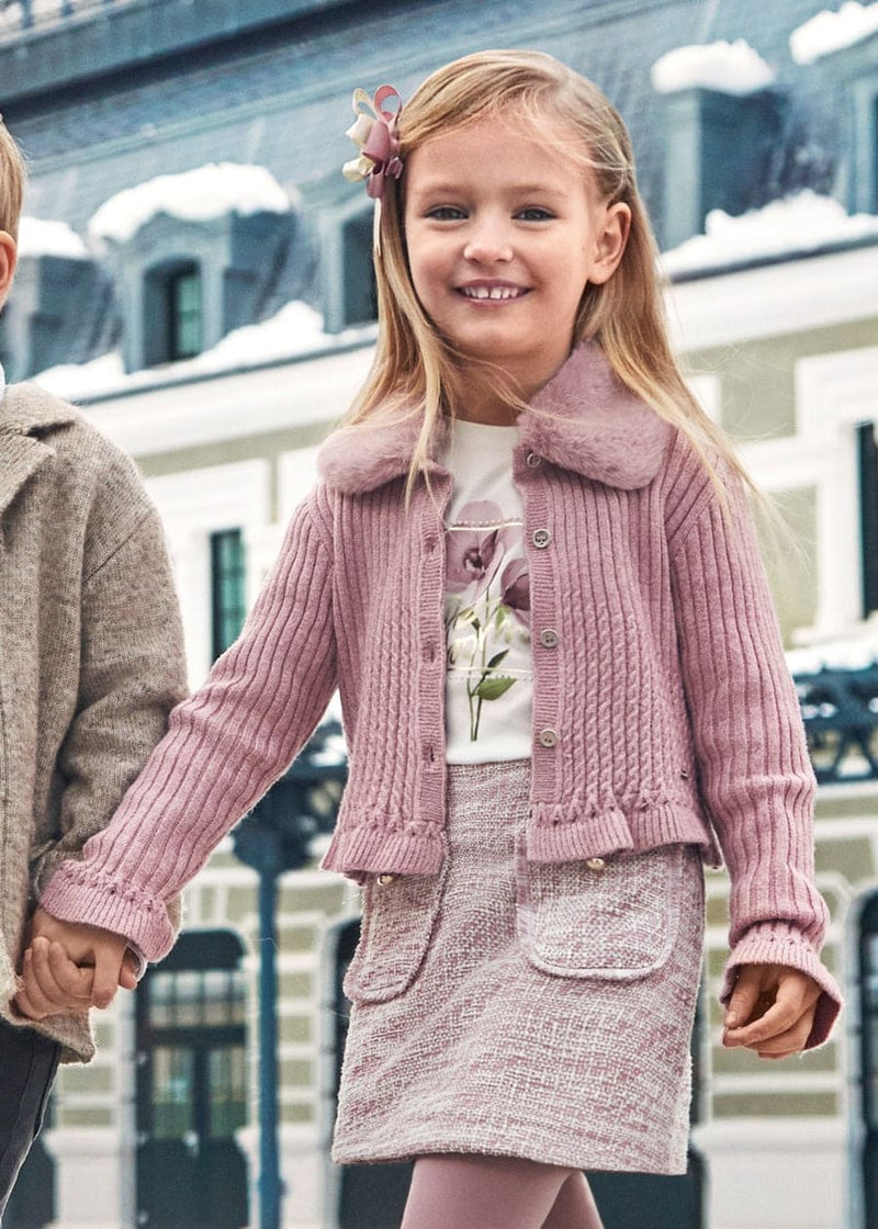 Mayoral Girls Tweed Skort & Long Sleeved Top - 4066 & 4908