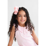 Harris Kids "Hazel" Girls Frilly Polo Dress - Pink
