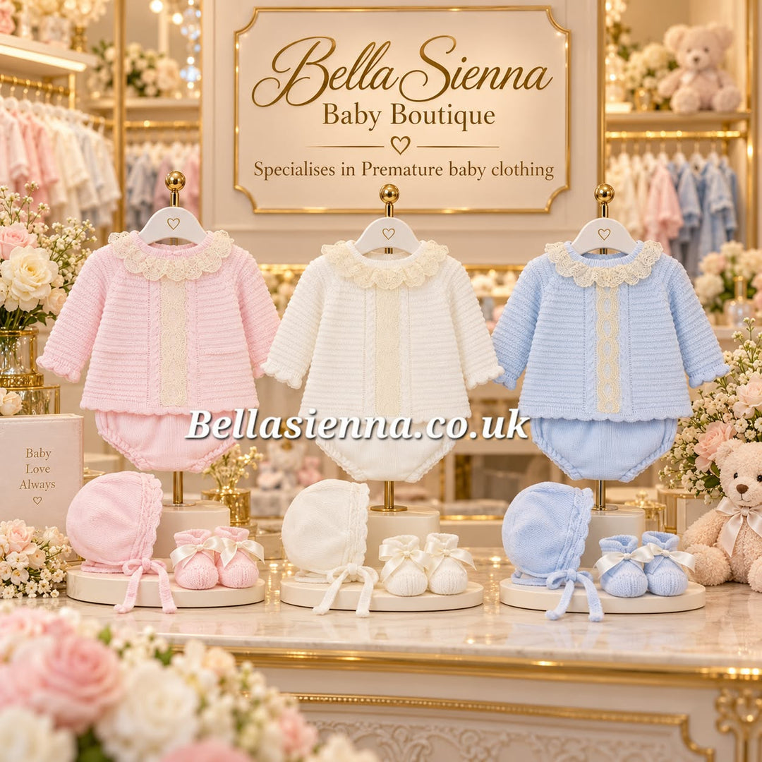 ilusion Pink And Cream Lace Four Piece Set 9041