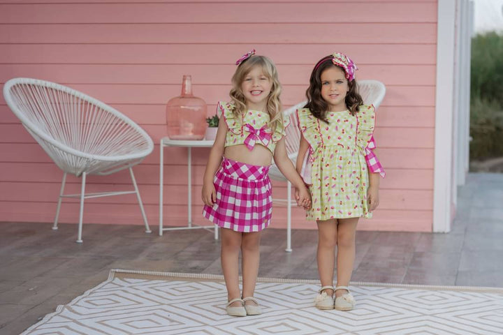 Miranda Girls Headband To Match Cherry, Watermelon & Strawberry Print Dress - 602/V - 1630