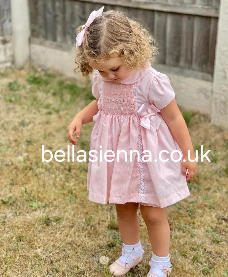 Pretty Originals Smocked Dress, Bloomers & Headband - MT02220