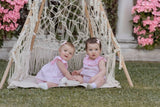 Miranda Baby Girls Pink Floral Print Dress & Pants Set - 23/VB