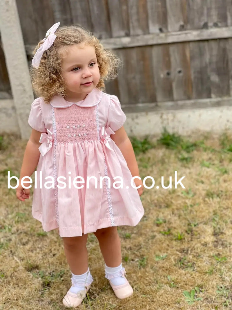 Pretty Originals Smocked Dress, Bloomers & Headband - MT02220