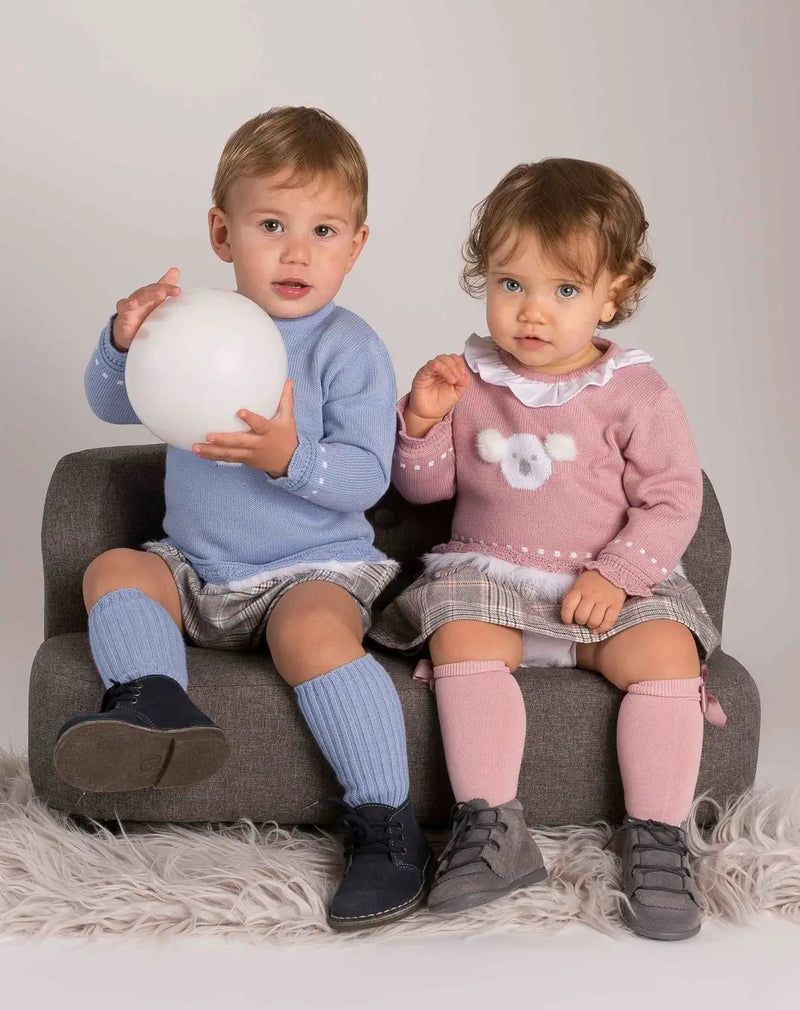 Mac ilusion Dusky Pink Knitted Dress 7938 Bella Sienna