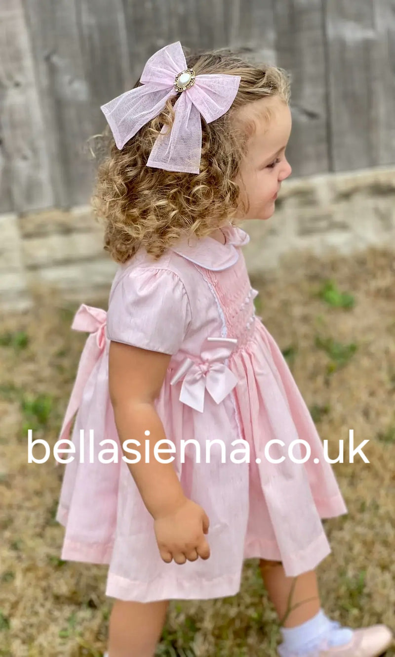 Pretty Originals Smocked Dress, Bloomers & Headband - MT02220