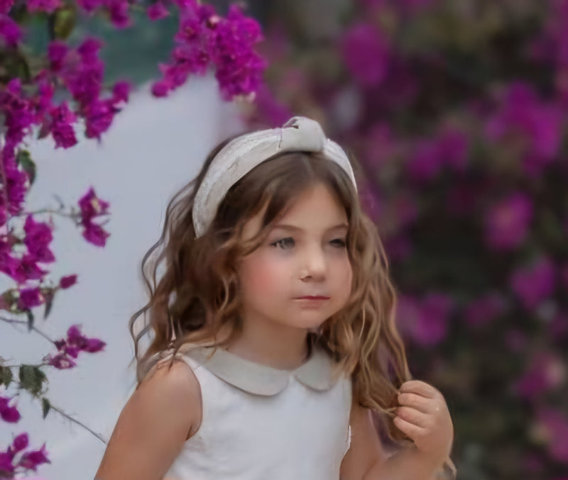 Miranda Girls Beige Headband To Match Dress - 227/V -1704