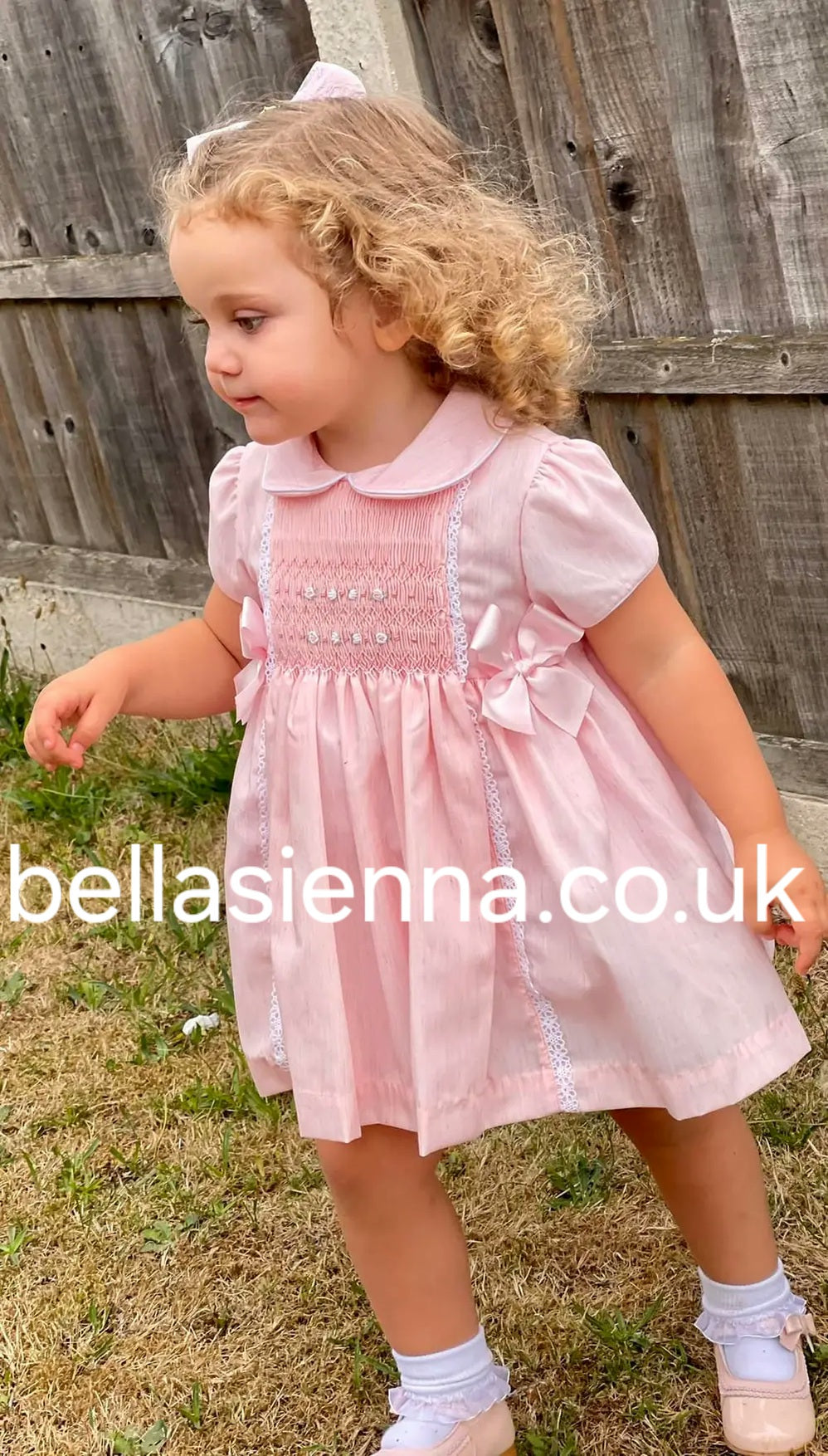 Pretty Originals Smocked Dress, Bloomers & Headband - MT02220