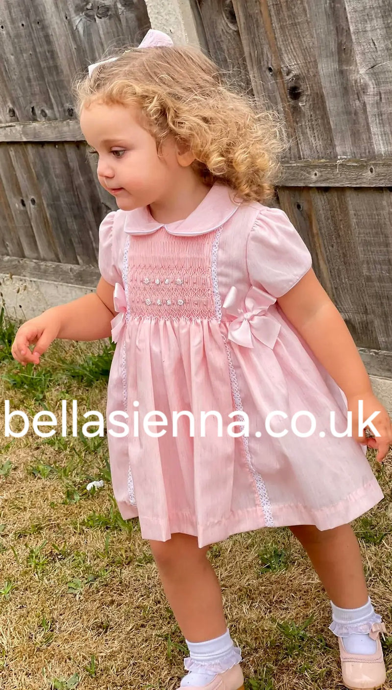 Pretty Originals Smocked Dress, Bloomers & Headband - MT02220