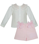 Pretty Originals Girls Two Piece Smocked Short Set MC01179