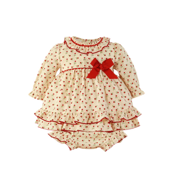 Miranda Rose Print Dress & Pants Set - 0037 VB
