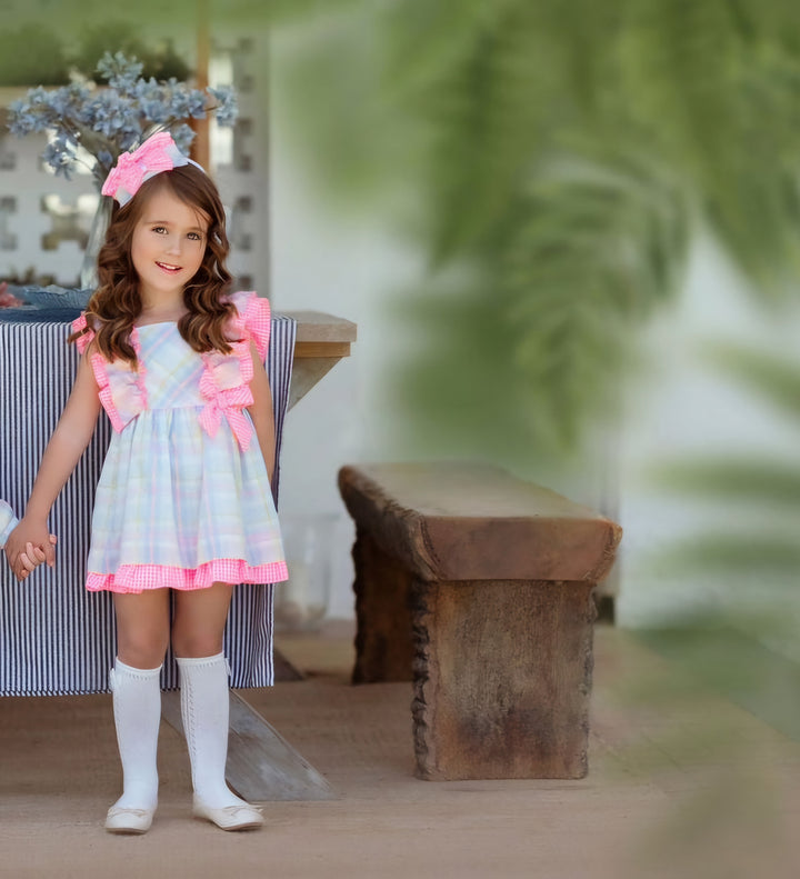 Miranda Girls Multicoloured Neon Dress - 251 V