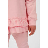 Harris Kids "Leah" Girls Frilly Neck Legging Tracksuit Pink