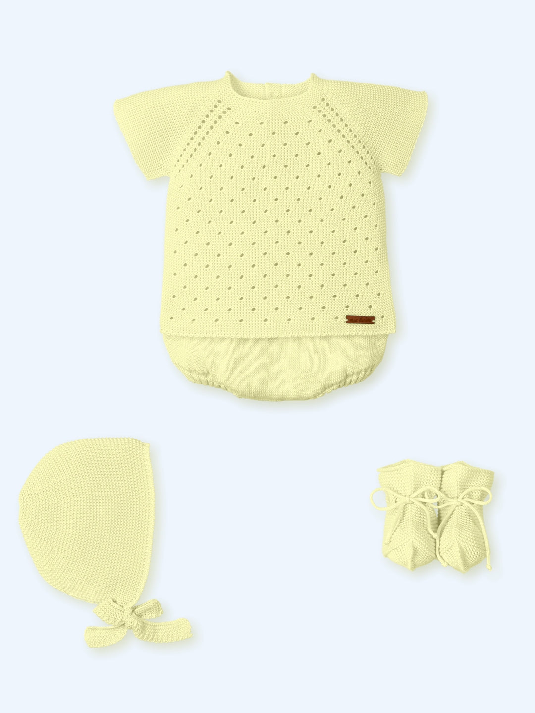 Mac ilusion Unisex Lemon Four Piece Knitted Set - 0024 - Limonata
