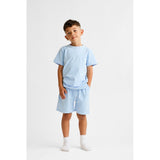 "Marco" Boys Plain T-Shirt and Short Set Blue