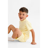 "Marco" Boys Plain T-Shirt and Short Set - Lemon