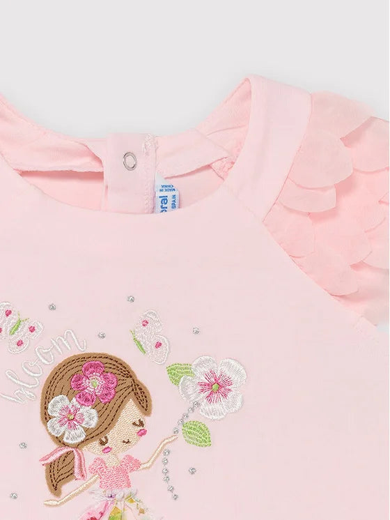 Mayoral Girls Baby Pink Dress 1975