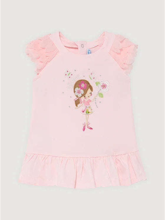 Mayoral Girls Baby Pink Dress 1975