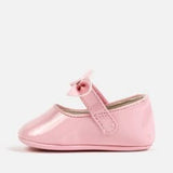 Mayoral Baby Pink Patent Pram Bow Shoes - 9286