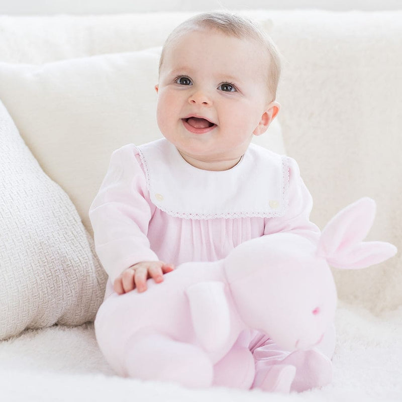 Emile et Rose Premature Tiny Baby Girls Pink Babygrow & Matching Hat - Nell - Sleepsuit