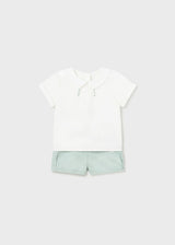 Mayoral Baby Boys 2 Piece Formal Set European Linen - Lagoon - 1216