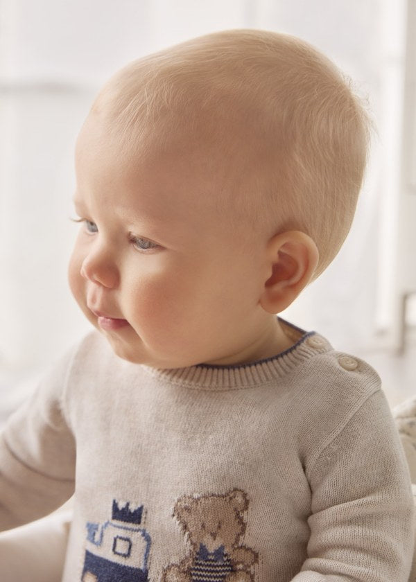 Mayoral Baby Boys Three Piece Set - Jumper, Shorts & Tights - 2240