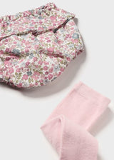Mayoral Baby Girls Three Piece Set - Jumper, Frilly Jam Pants & Tights - 2243 - Rosa Baby