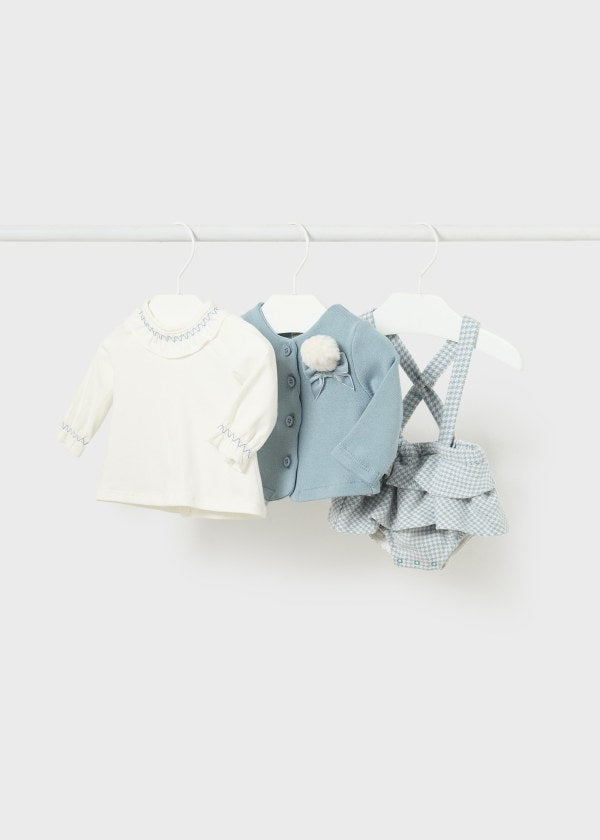 Mayoral Three Piece Set With Cardigan - 2238
